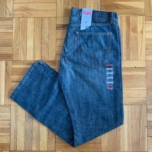 Mens Levi's 505 Straight Fit Jeans Medium Wash